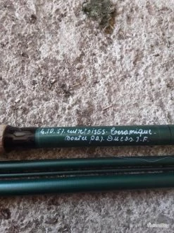 Canne à Pêche Au Toc Fil Intérieur Fabrication Artisanale Marque Ducos Avec Moulinet Garbolino