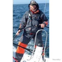 Ensemble Veste Et Pantalon Sakura Gros Temps V2 - Gris/Orange - L