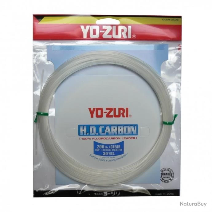 Fluorocarbon Yo-Zuri HD Carbon - Clear - 27 M 95/100-100LBS 3 Fluorocarbon Yo-Zuri HD Carbon - Clear - 27 M 95/100-100LBS