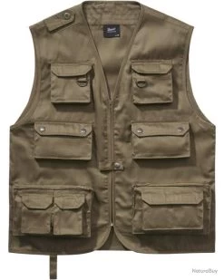 Brandit Gilet Hunting Couleur Vert.