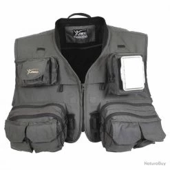 Gilet JMC Specialist V4 4.0 Gris Gilet Peche Mouches De Charette