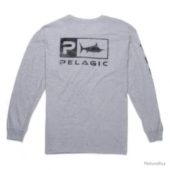 L Shirt Pelagic Icon Heather Grey
