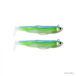 Leurre Souple Fiiish Double Combo Search Black Minnow 9Cm - 8G