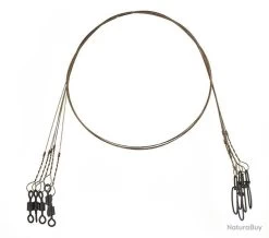 Halco SINGLE STRAND WIRE TRACE - 50 CM - 86 LB 5 Halco SINGLE STRAND WIRE TRACE - 50 CM - 86 LB -Boutique De Pêche 00002 SINGLE STRAND WIRE TRACE 50 CM 86 LB