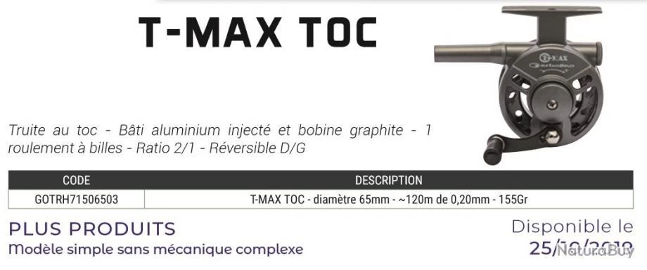 T-Max Toc 65 Mm Moulinet Toc Garbolino 4 T-Max Toc 65 Mm Moulinet Toc Garbolino – Image 2