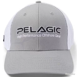 Casquette Pelagic Offshore Gris Clair -Boutique De Pêche 00003 Casquette Pelagic Offshore Gris Clair