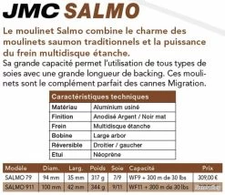 JMC Salmo 911 Moulinet Mouche JMC -Boutique De Pêche 00003 JMC Salmo 911 Moulinet Mouche JMC