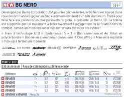 Moulinet BG Nero 6500 Moulinet Peches Fortes Daiwa -Boutique De Pêche 00003 Moulinet BG Nero 6500 Moulinet Peches Fortes Daiwa