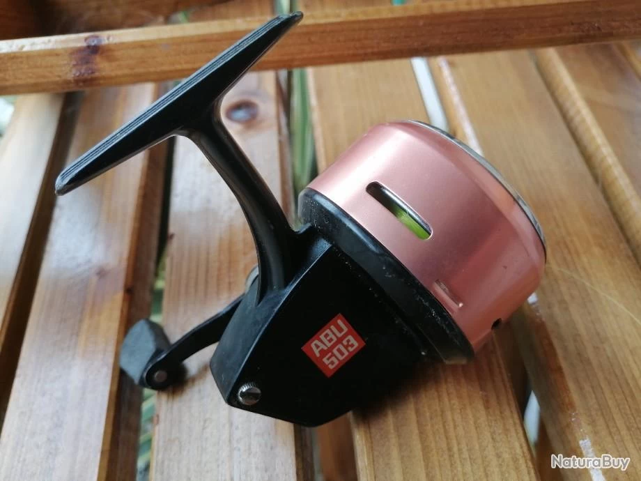 Abu Garcia Moulinet à Tambour Fixe Capoté ABU 503 Parfait état 3 Abu Garcia Moulinet à Tambour Fixe Capoté ABU 503 Parfait état