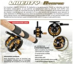 Liberty Nymphe 75 Moulinet Truite Au Toc Garbolino 8 Liberty Nymphe 75 Moulinet Truite Au Toc Garbolino -Boutique De Pêche 00008 Liberty Nymphe 75 Moulinet Truite Au Toc Garbolino